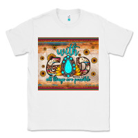 White with god all things are possible matthew 19 26 Classic Tee - JahusDesignShop