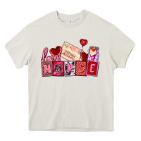 Cream valentines day nurse Heavy Core Tee - AdoDesignShop