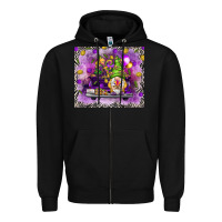 Black gnome on the truck tumbler hjf Zipper Hoodie - HowdyJamesFarm