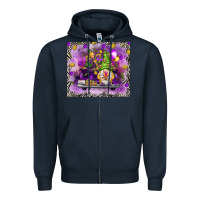 Navy gnome on the truck tumbler hjf Zipper Hoodie - HowdyJamesFarm