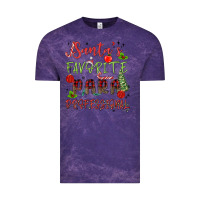 Cloud Purple santa's favorite para professional Vintage Tee - MaliasSmallBusiness