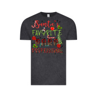 Vintage Black santa's favorite para professional Vintage Tee - MaliasSmallBusiness