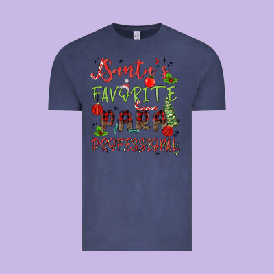 Santa's Favorite Para Professional Vintage Tee Designed By Maliassmallbusiness