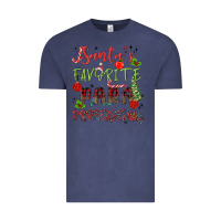 Vintage Denim santa's favorite para professional Vintage Tee - MaliasSmallBusiness