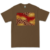 Cacao christmas leopard glitter background Premium Tee - AdoDesignShop