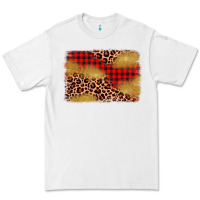 White christmas leopard glitter background Premium Tee - AdoDesignShop