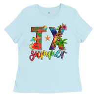 Baby Blue tx summer Ladies Tee - Artiststas