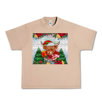 Burro christmas cow Urban Heavy Tee - MaliasSmallBusiness