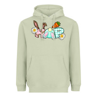 Matcha Hop bunny Easter Day Heavyweight Hoodie - CowGirlArtShop