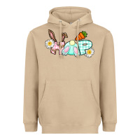 Mushroom Hop bunny Easter Day Heavyweight Hoodie - CowGirlArtShop