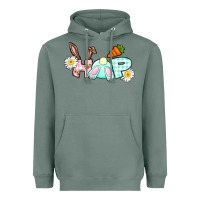 Sage Hop bunny Easter Day Heavyweight Hoodie - CowGirlArtShop