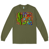 Army Green free mom hugs Long Sleeve Tee - LillyAllenDesigns