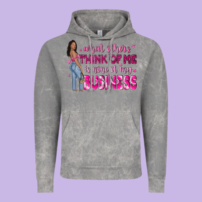 What Other Think Of Me Is None Of My Business Vintage Hoodie Designed By Nancycooperartshop