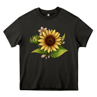 Asphalt sunflower Heavy Core Tee - JahusDesignShop