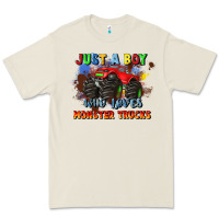 Bone just a boy who loves monster trucks Premium Tee - JahusDesignShop