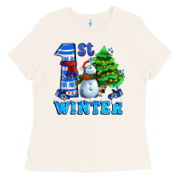 Bone first winter with snowman Ladies Tee - AdoDesignShop