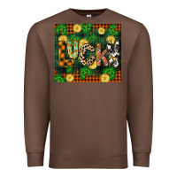 Chestnut st patricks day lucky clover and coins Premium Sweatshirt - CowGirlArtShop