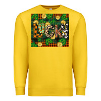 Lemon st patricks day lucky clover and coins Premium Sweatshirt - CowGirlArtShop
