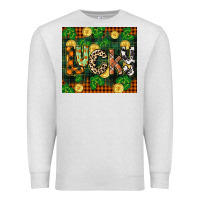 Oatmeal Heather st patricks day lucky clover and coins Premium Sweatshirt - CowGirlArtShop