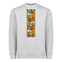 Heather Grey fall gnomes pen wrap Heavyweight Sweatshirt - Artiststas