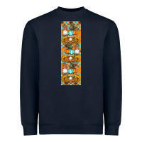 Navy fall gnomes pen wrap Heavyweight Sweatshirt - Artiststas