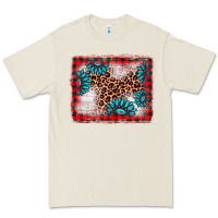 Christmas Gemstone Leopard Background Premium Tee | Teevron