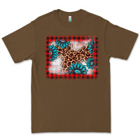 Cacao Christmas gemstone leopard background Premium Tee - AdoDesignShop