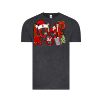 Vintage Black christmas love nurse Vintage Tee - NancyCooperArtShop