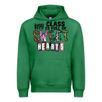 Emerald my class ısfull of sweet hearts Urban Hoodie - CowhideDigitalArt