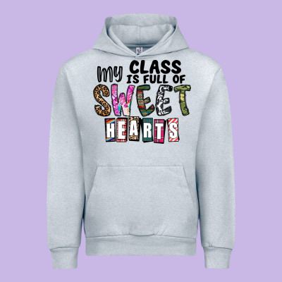 My Class ısfull Of Sweet Hearts Urban Hoodie Designed By Cowhidedigitalart
