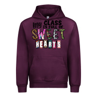 Mauve Wine my class ısfull of sweet hearts Urban Hoodie - CowhideDigitalArt