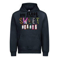 Navy my class ısfull of sweet hearts Urban Hoodie - CowhideDigitalArt