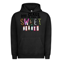 Pigment Black my class ısfull of sweet hearts Urban Hoodie - CowhideDigitalArt
