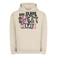 Pigment French Oak my class ısfull of sweet hearts Urban Hoodie - CowhideDigitalArt