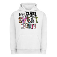 Pigment Lunar Rock my class ısfull of sweet hearts Urban Hoodie - CowhideDigitalArt