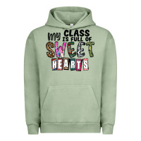 Pigment Oil Green my class ısfull of sweet hearts Urban Hoodie - CowhideDigitalArt