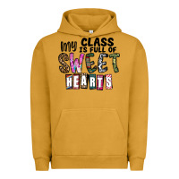 Pigment Peanut Butter my class ısfull of sweet hearts Urban Hoodie - CowhideDigitalArt
