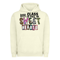 Pigment Pistachio my class ısfull of sweet hearts Urban Hoodie - CowhideDigitalArt