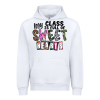 White my class ısfull of sweet hearts Urban Hoodie - CowhideDigitalArt