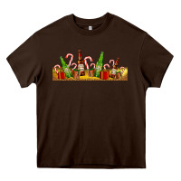 Chocolate Brown beer bottles for christmas Heavy Core Tee - AdoDesignShop