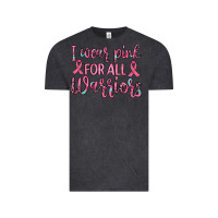 Vintage Black i wear pink for all warriors Vintage Tee - JahusDesignShop