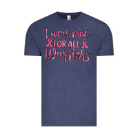 Vintage Denim i wear pink for all warriors Vintage Tee - JahusDesignShop