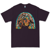 Plum bucking bronco rodeo rainbow Premium Tee - Artiststas