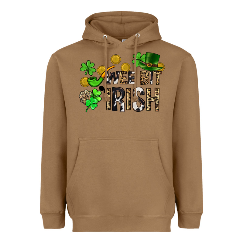Wee Bit O' Irish St. Patrick's Heavyweight Hoodie by CowGirlArtShop | Teevron