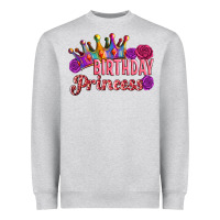 Heather Grey birthday princess Heavyweight Sweatshirt - Artiststas