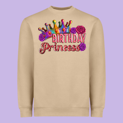 Birthday Princess Heavyweight Sweatshirt Designed By Artiststas