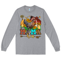 Heather Grey mama hen Long Sleeve Tee - LillyAllenDesigns