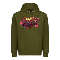 Army Green I don't smoke but he's got a lighter Premium Hoodie - HowdyJamesFarm