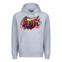 Heather Grey I don't smoke but he's got a lighter Premium Hoodie - HowdyJamesFarm