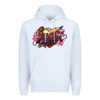 White I don't smoke but he's got a lighter Premium Hoodie - HowdyJamesFarm